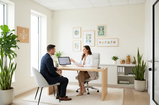 Nutrox modern clinic interior