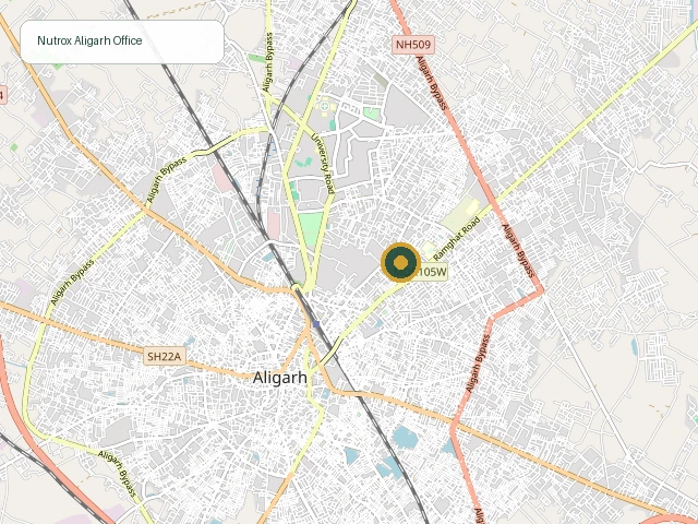 Map of Aligarh Office
